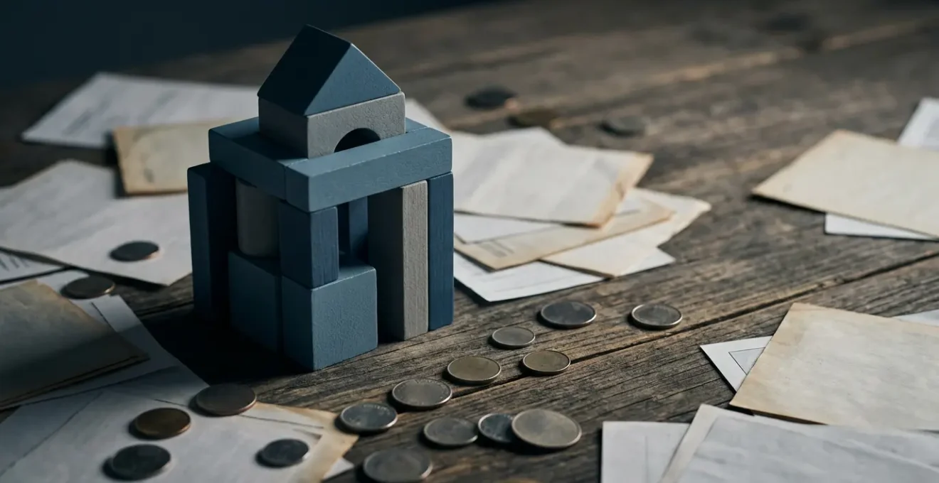 Strategic financial planning concept with layered elements representing resilience and adaptability