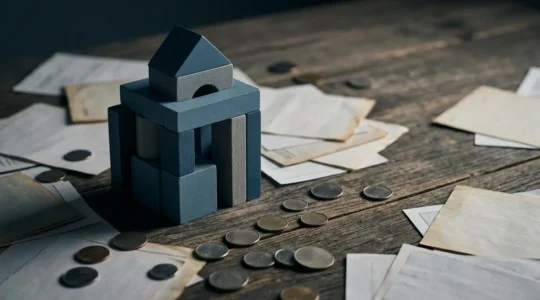 Strategic financial planning concept with layered elements representing resilience and adaptability