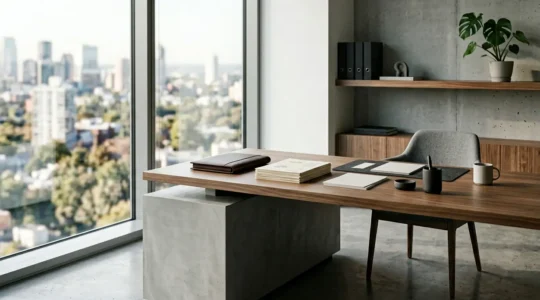 Professional business environment showcasing operations manual development and compliance