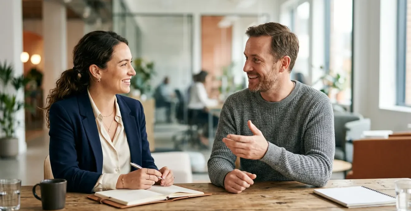 Professional franchise support consultation demonstrating partnership and valued relationships