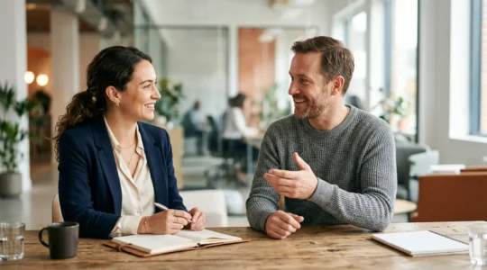 Professional franchise support consultation demonstrating partnership and valued relationships