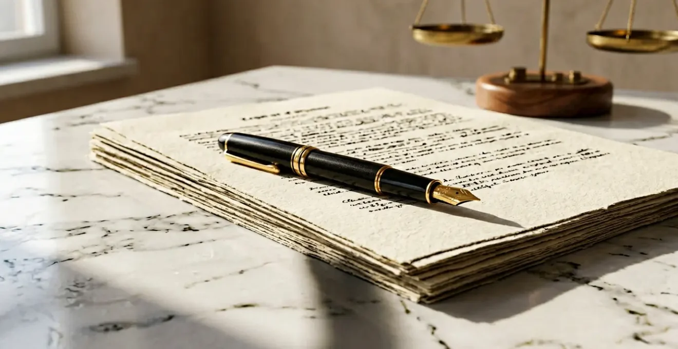 Editorial photograph representing the high-stakes nature of French franchise contract compliance and legal protection