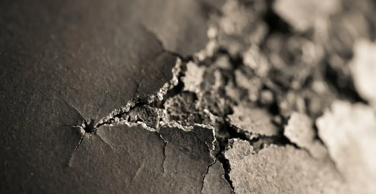 Macro perspective of minor imperfections escalating into significant structural issues